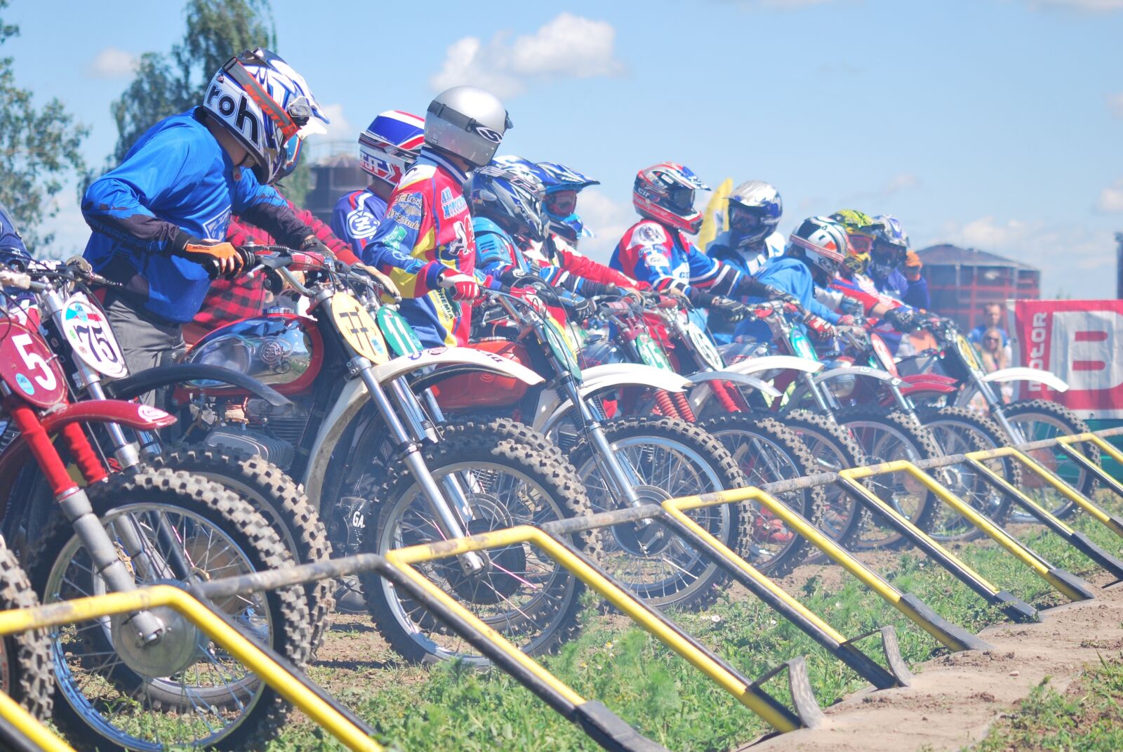 Nikon D60 sample photo. Motocross, enduro, start photography