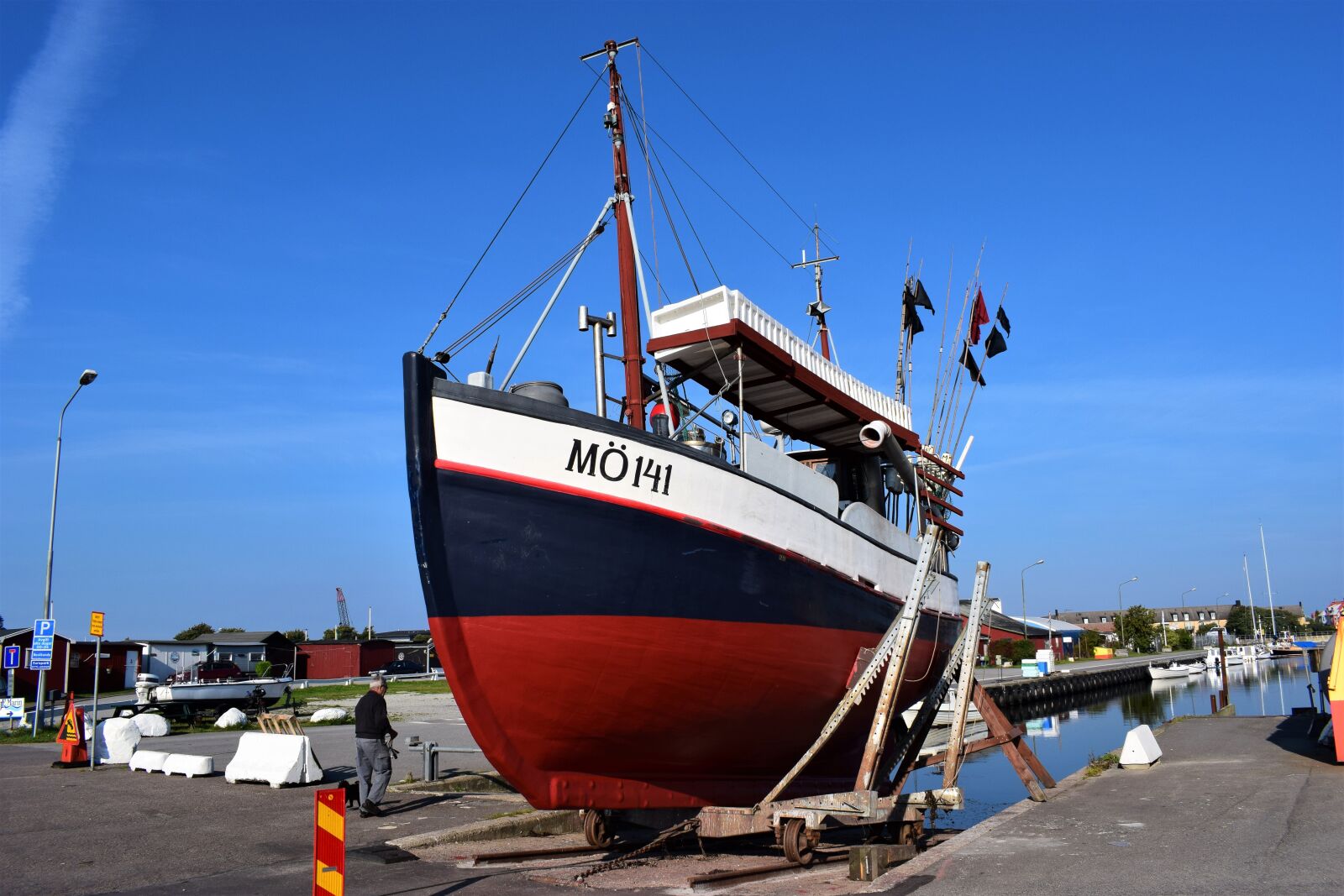 Nikon D3300 sample photo. Limhamn, sweden, fishing boat photography