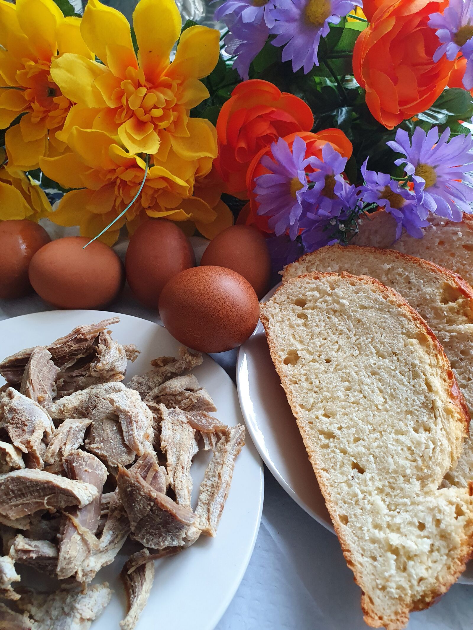 Samsung Galaxy S10 sample photo. Easter, ham, egg photography