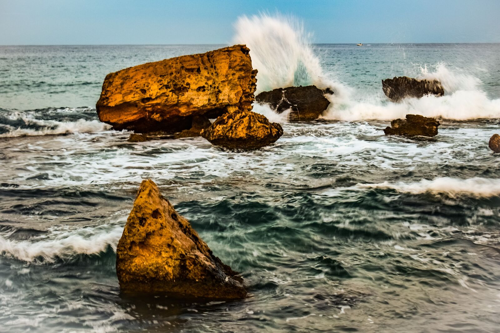 Nikon D3300 sample photo. Rocky coast, rock, wave photography