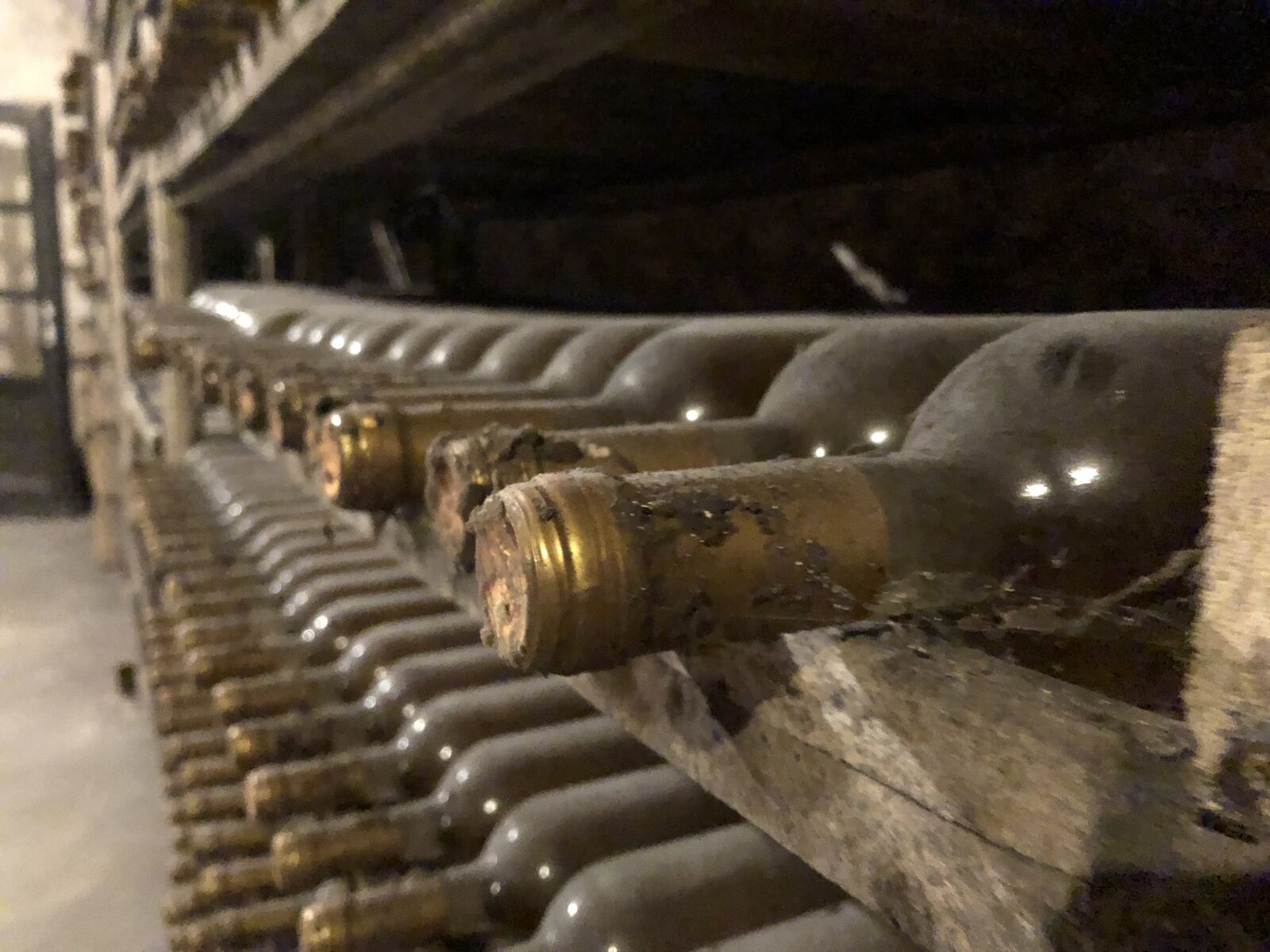 iPhone 8 back camera 3.99mm f/1.8 sample photo. Wine bottle, cellar, wine photography