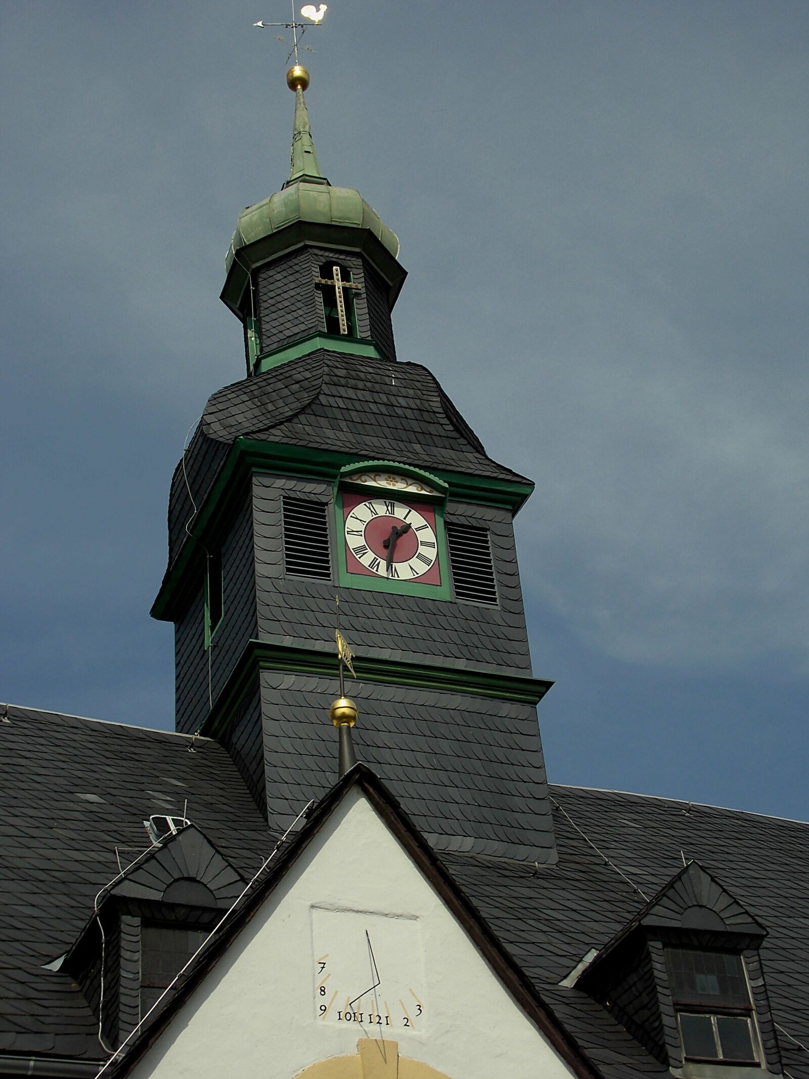 MEDION MD86824 sample photo. Steeple, clock tower, sundial photography