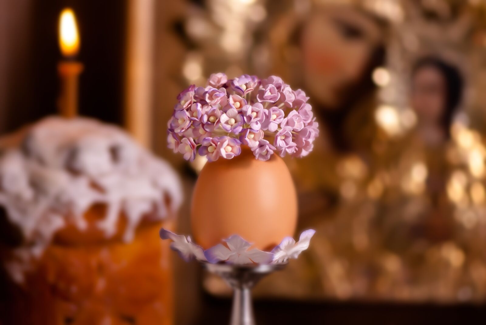 Nikon D80 sample photo. Easter, ornament, candle photography