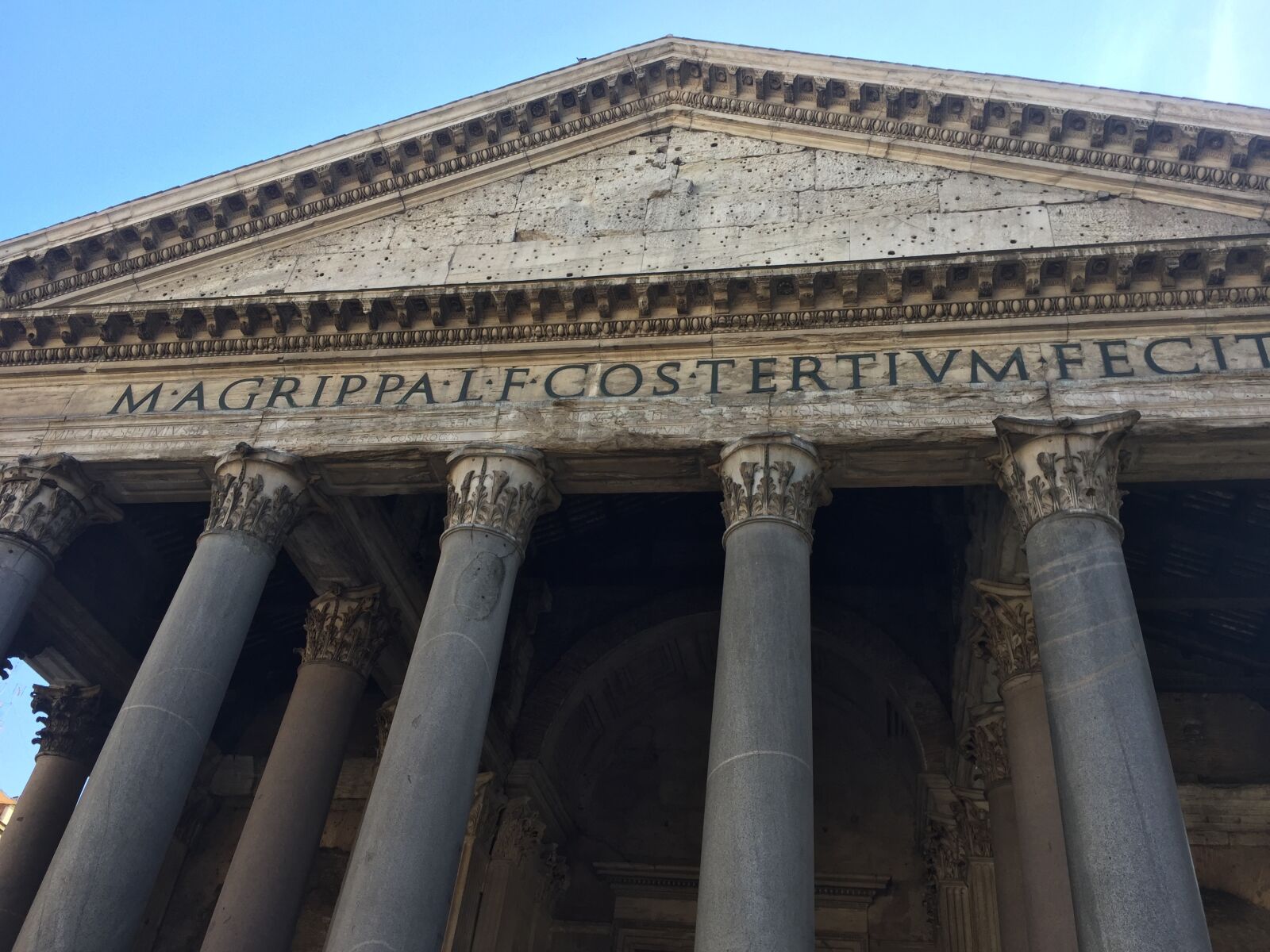 iPhone 6 back camera 4.15mm f/2.2 sample photo. Italy, pantheon, rome photography