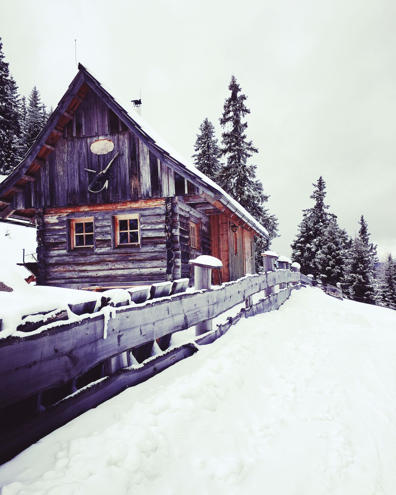 Apple iPhone 6s sample photo. House, winter, snow photography