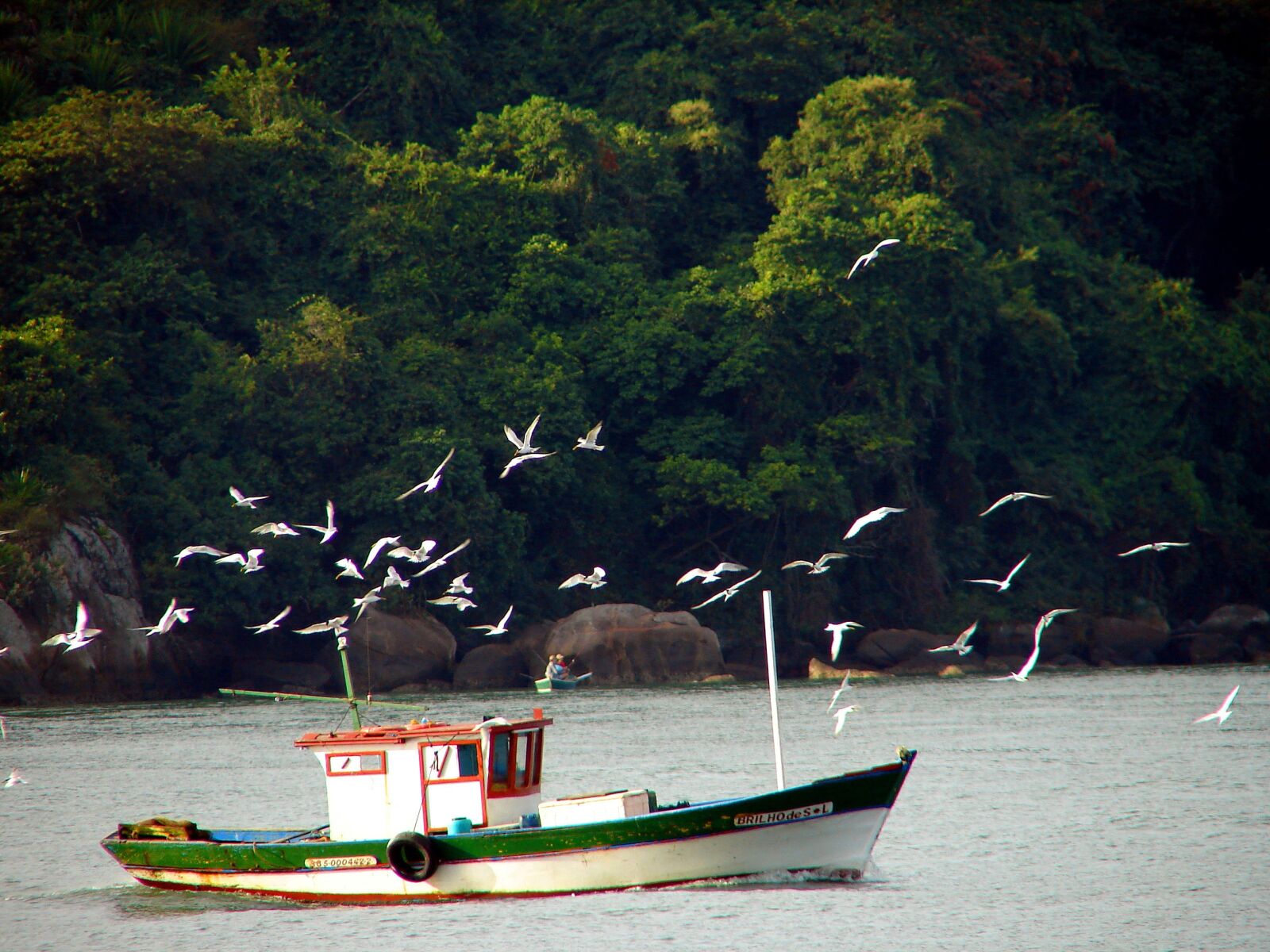 Sony DSC-H1 sample photo. Boat, fishing, capixaba photography