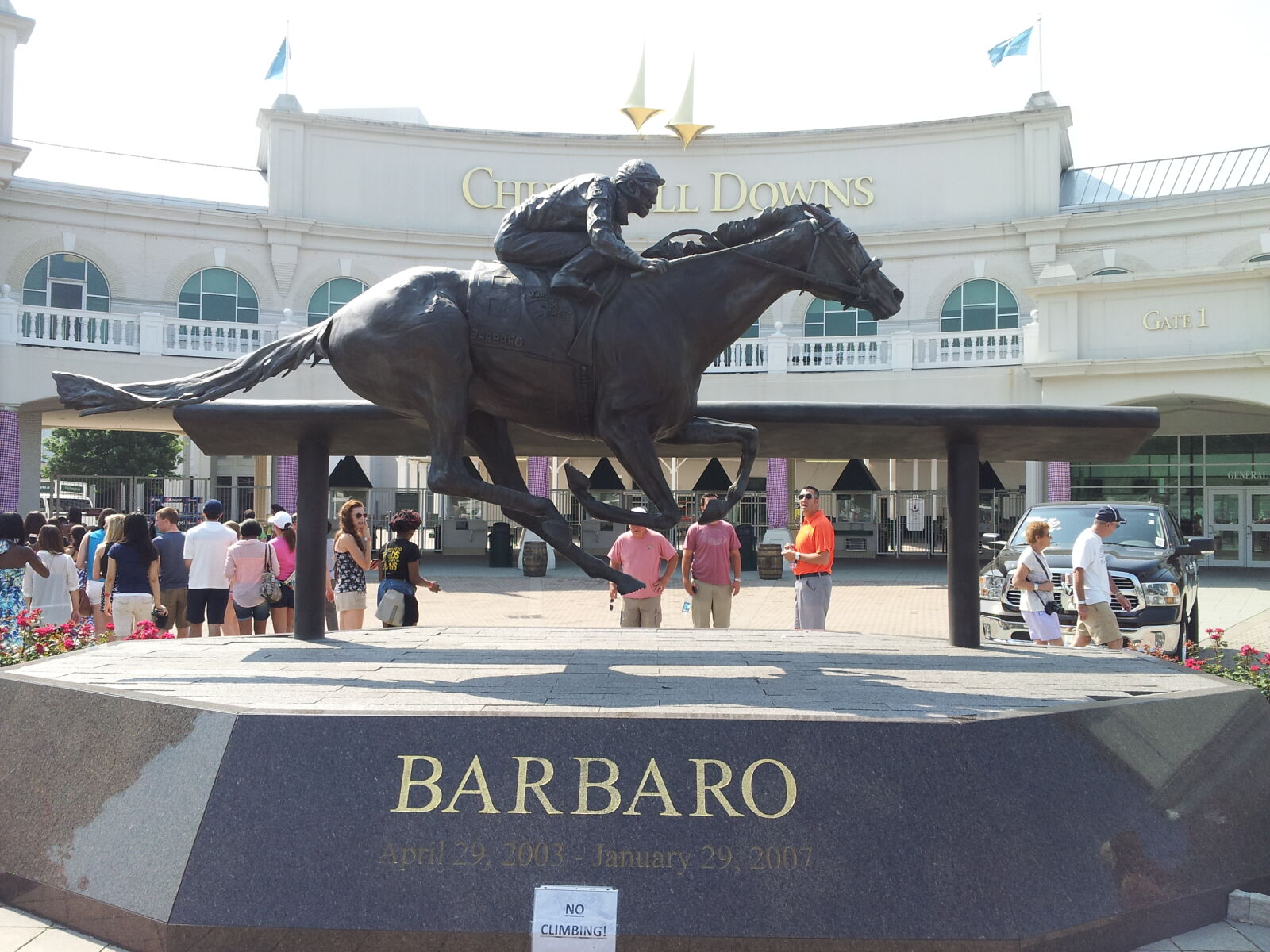 Samsung Galaxy S2 sample photo. Barbaro, churchhill, downs, kentucky photography