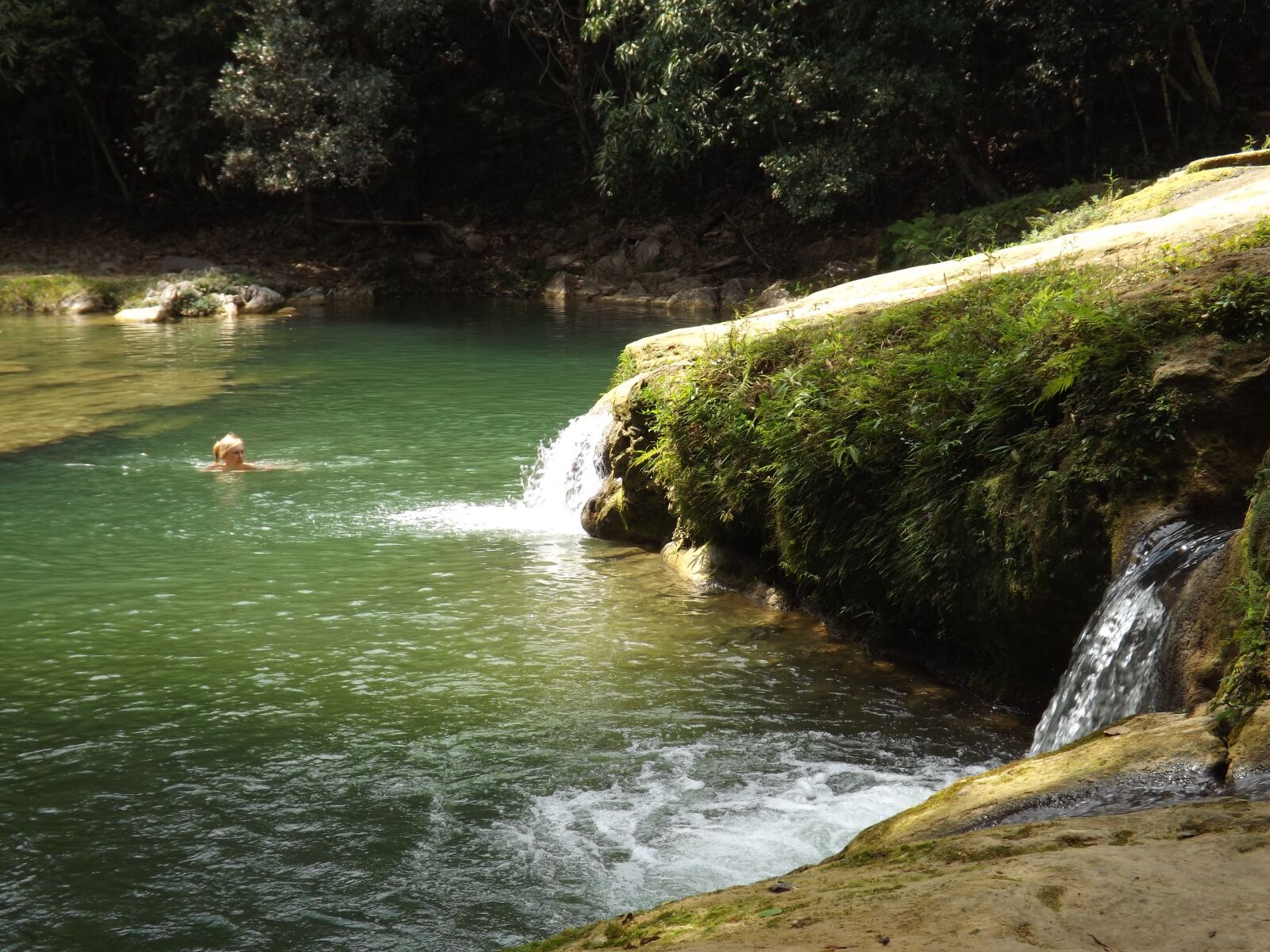 Fujifilm FinePix S4500 sample photo. Cuba, wild swimming, waterfall photography