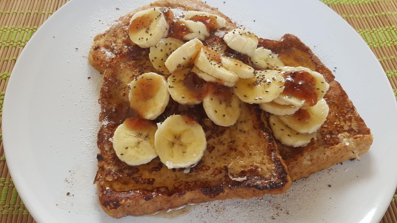 Samsung Galaxy S7 sample photo. French toast, banana tree photography