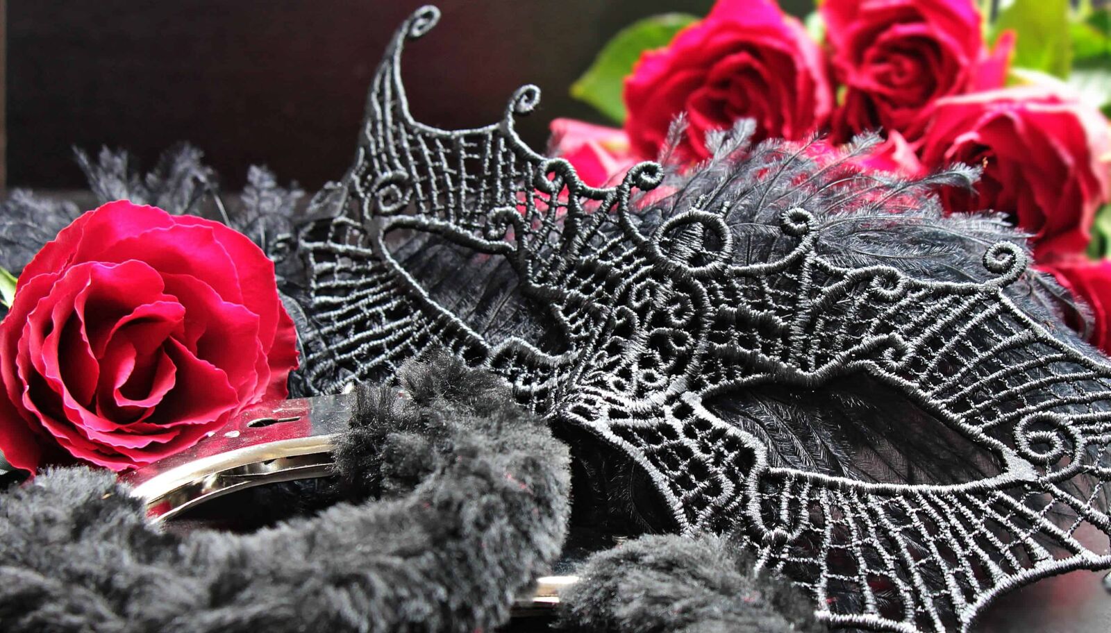 Canon EOS 550D (EOS Rebel T2i / EOS Kiss X4) sample photo. Fur, metal, handcuffs, flower photography