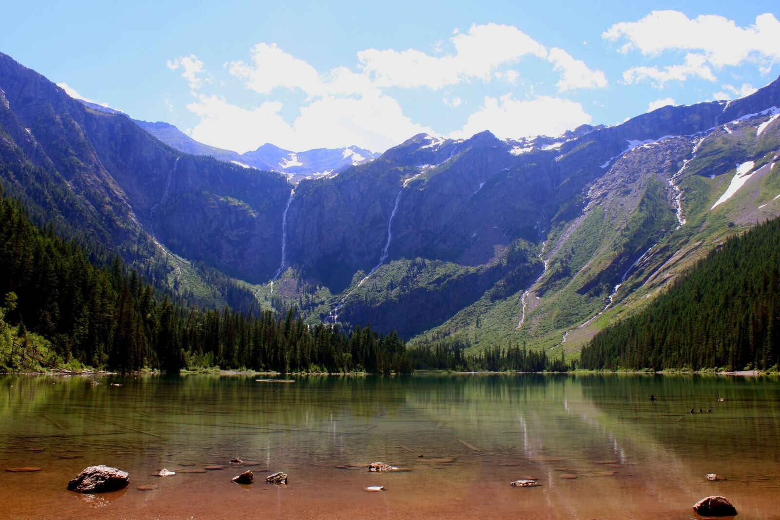 Canon EOS 1000D (EOS Digital Rebel XS / EOS Kiss F) sample photo. Avalanche lake, landscape, reflection photography