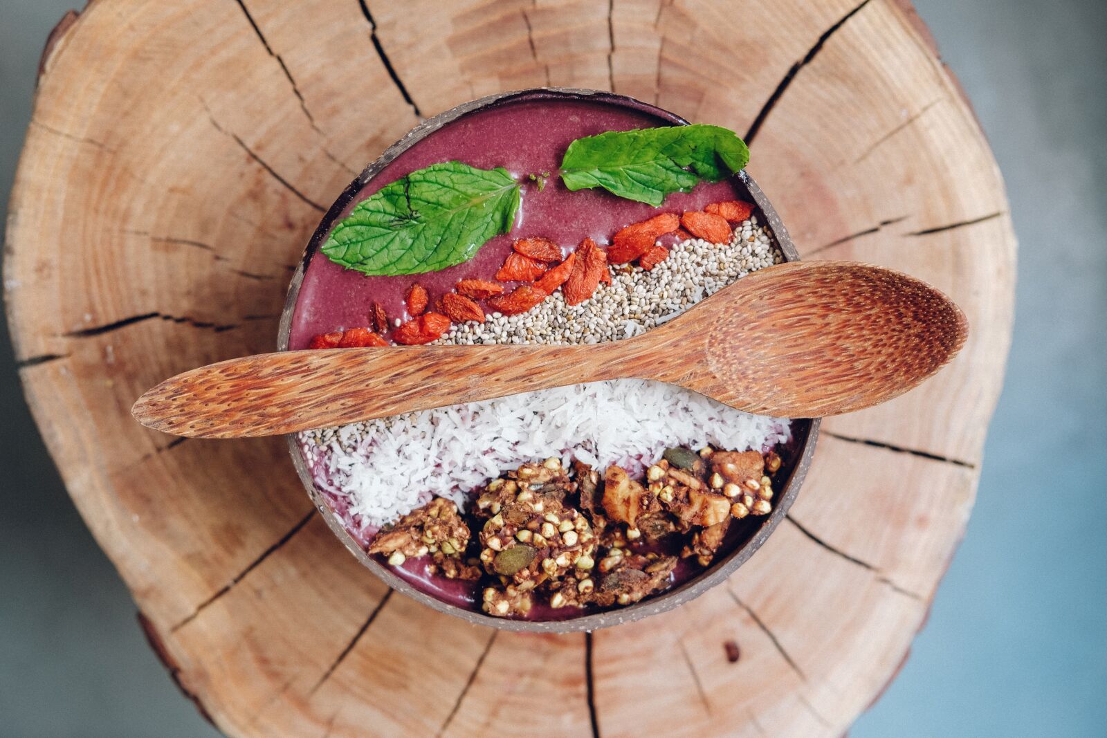 Fujifilm X-T20 sample photo. Acai bowl, goji, berry photography