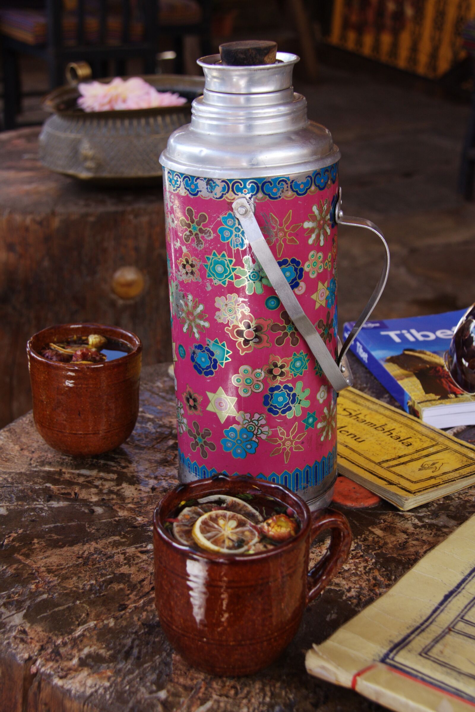 Canon EOS 450D (EOS Rebel XSi / EOS Kiss X2) sample photo. Thermos, tea, camping photography