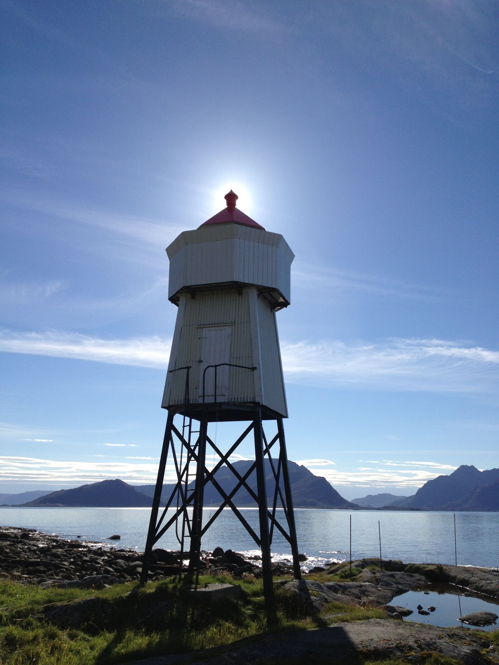 Apple iPhone 4S sample photo. Lighthouse, sun, sunset photography
