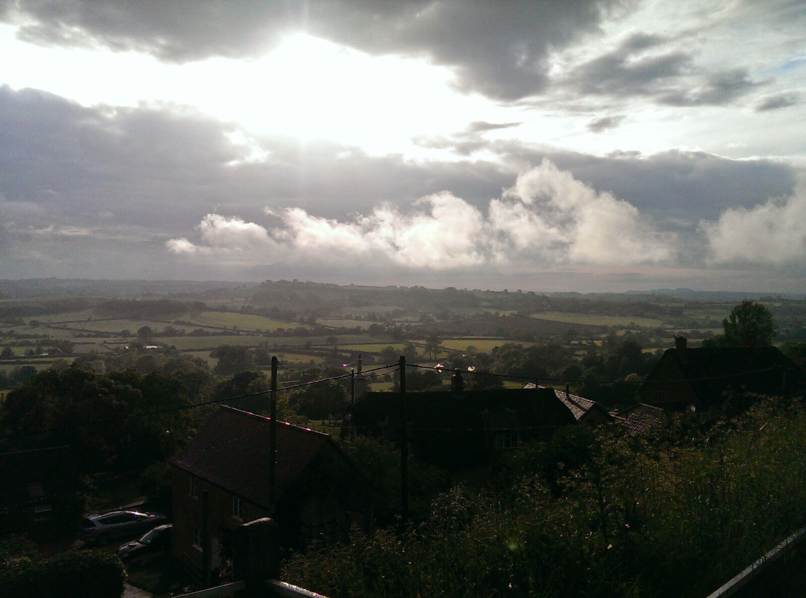 HTC ONE sample photo. Clouds, dark, clouds, fields photography