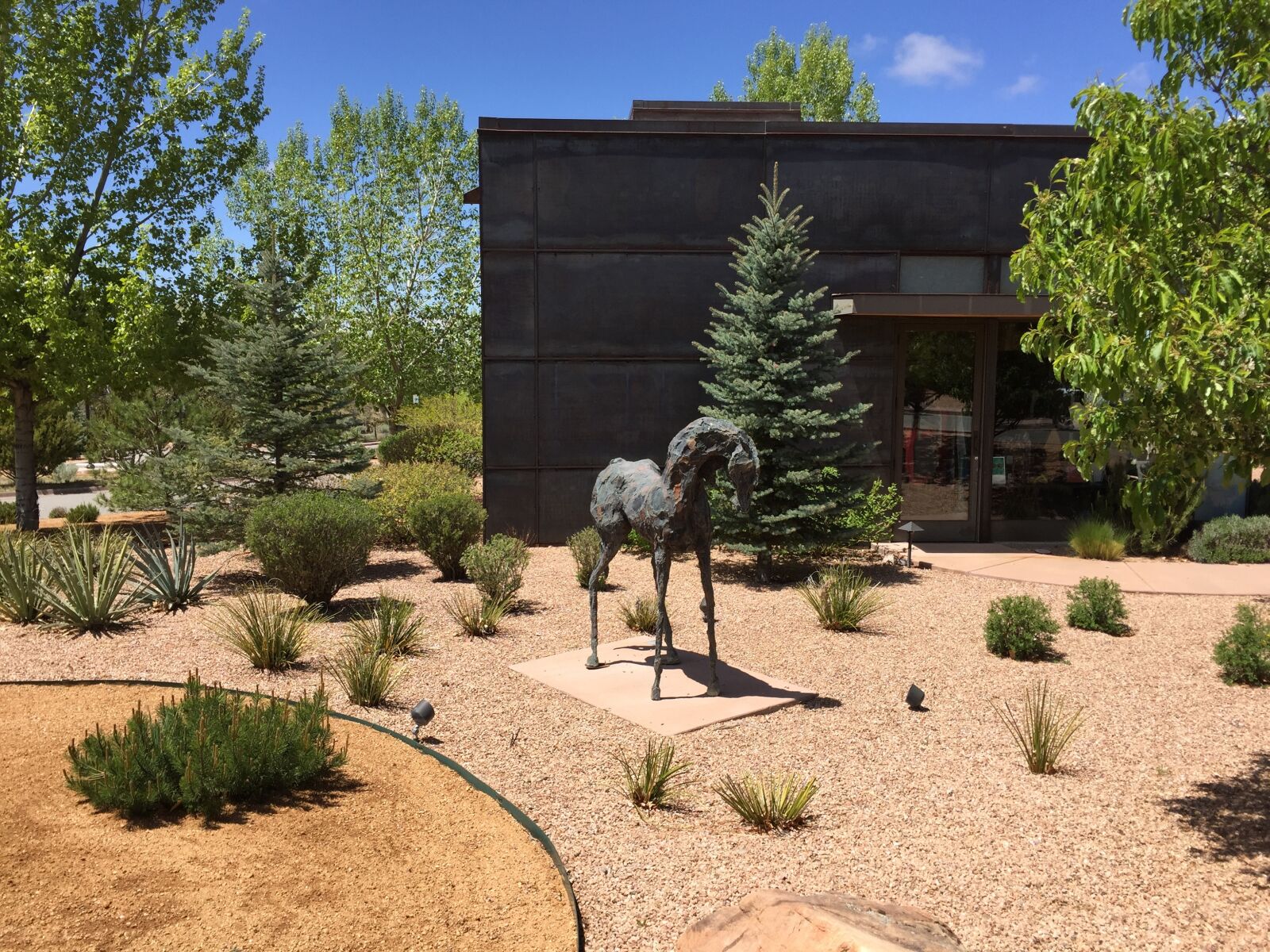 Apple iPhone 6 sample photo. Santa fe, statue, southwest photography