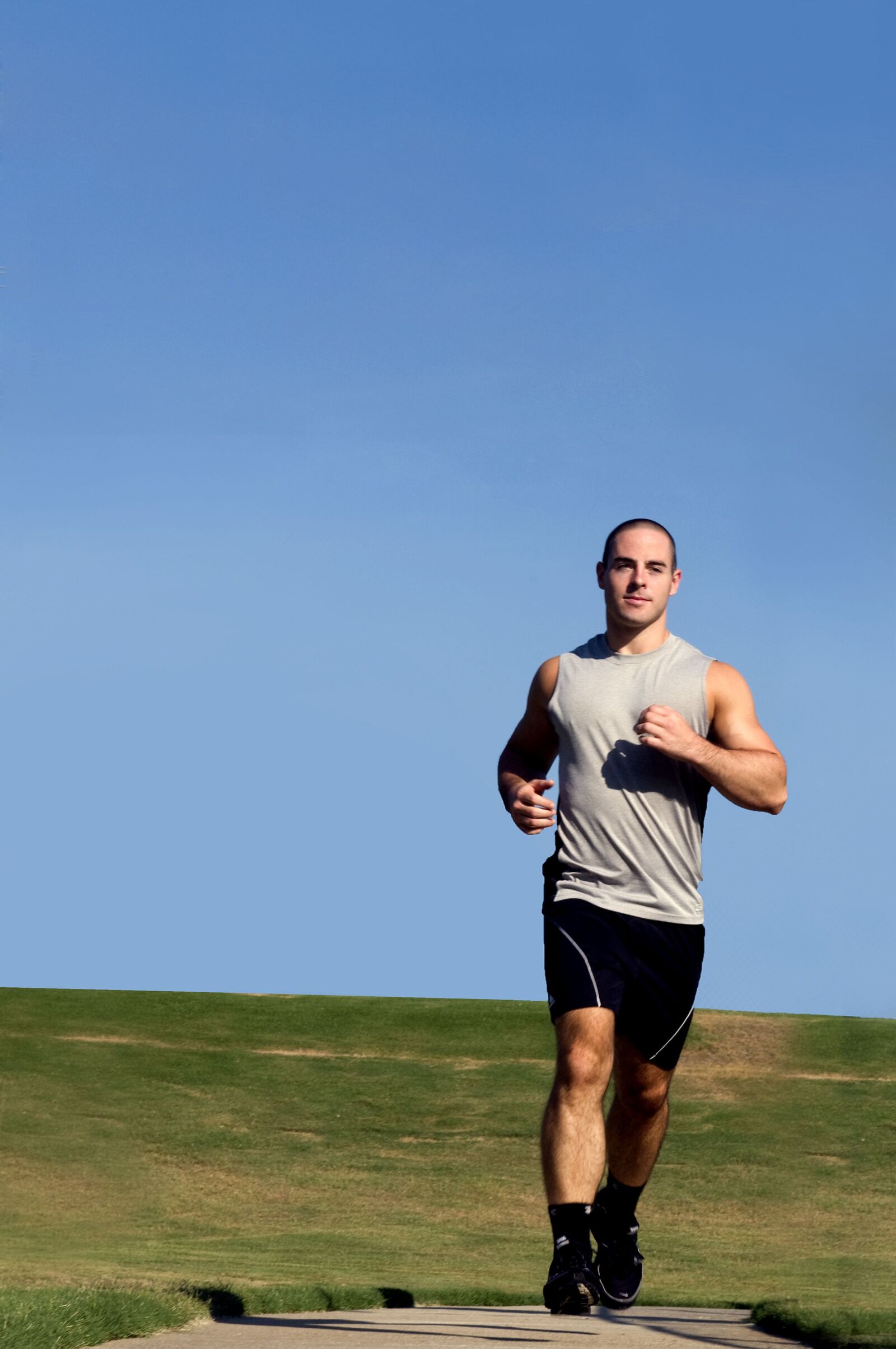Nikon D300 sample photo. Young man, jogging photography