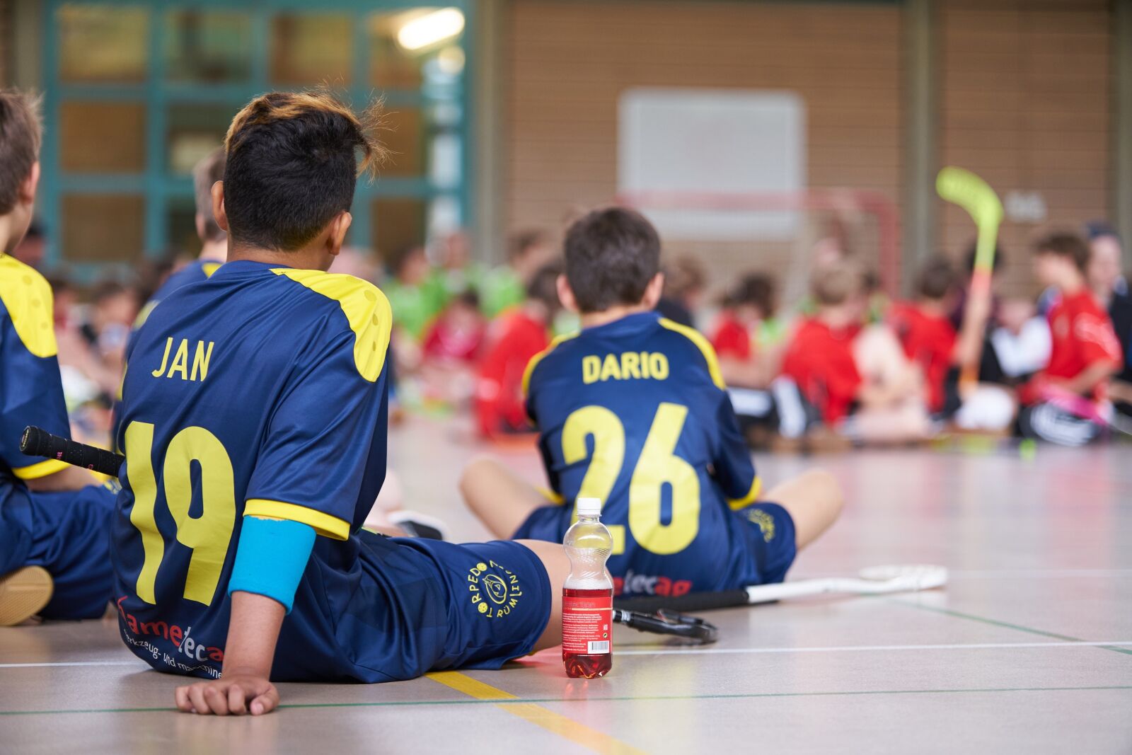 Sony a7 II sample photo. Break, players, floorball photography