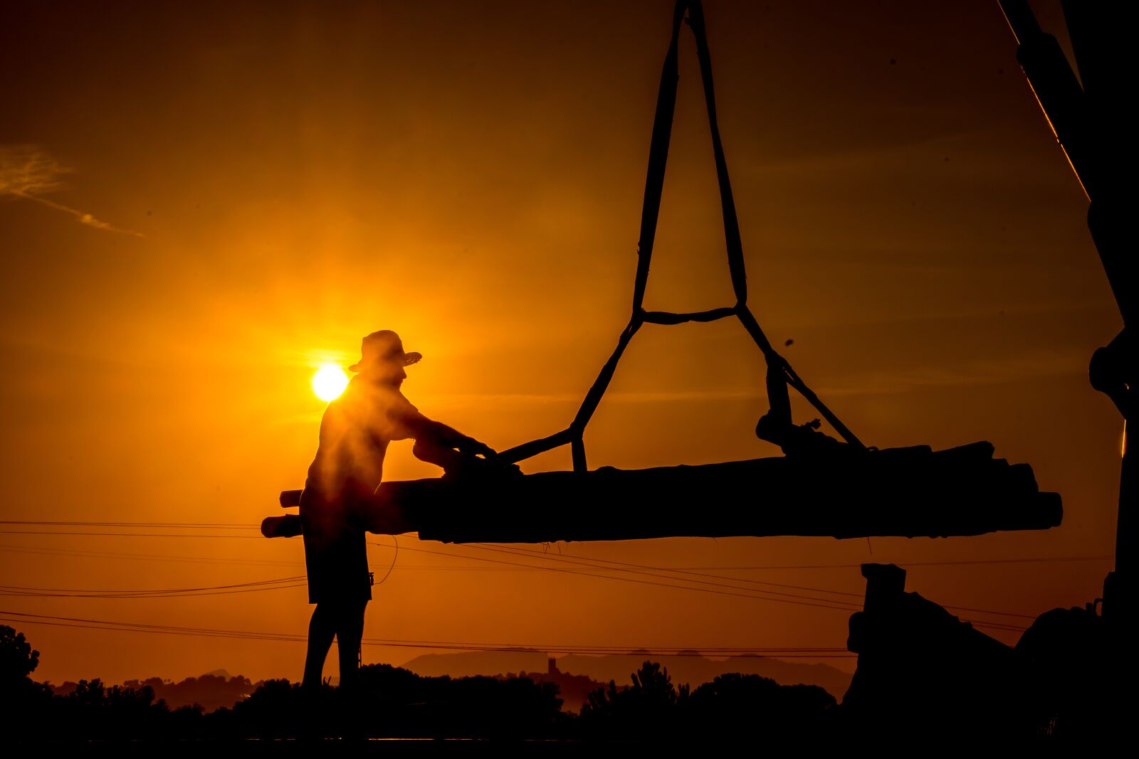 Nikon D7500 sample photo. Sun, construction, load photography