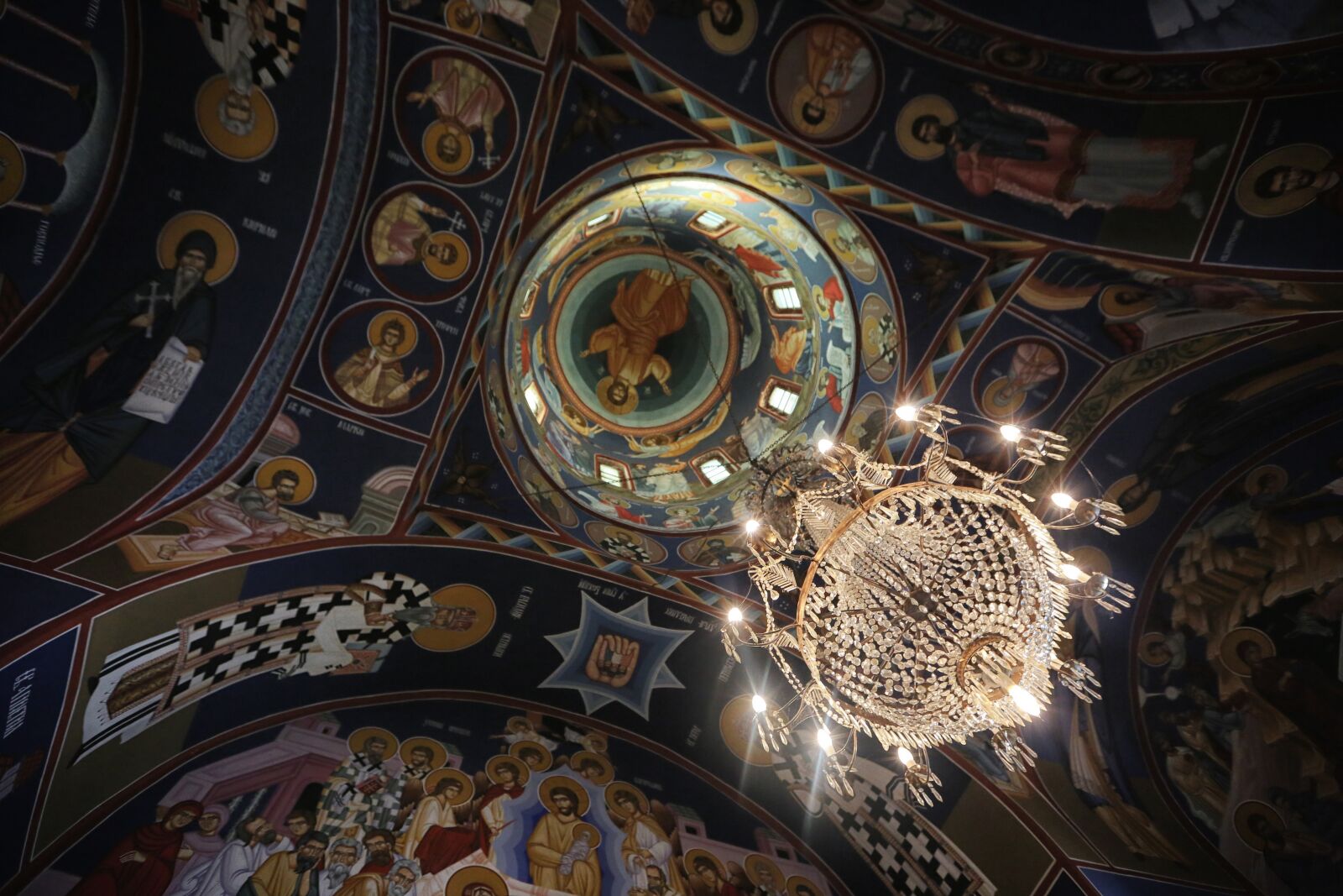 Canon EF 16-35mm F2.8L II USM sample photo. Ceiling, chandelier, church, fine photography