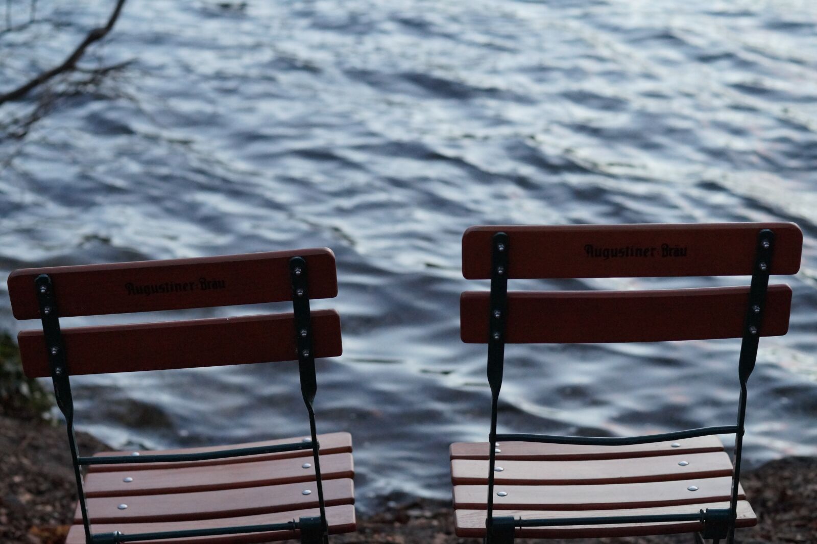 Sony SLT-A58 + Minolta AF 50mm F1.4 [New] sample photo. Lake, chairs, water photography