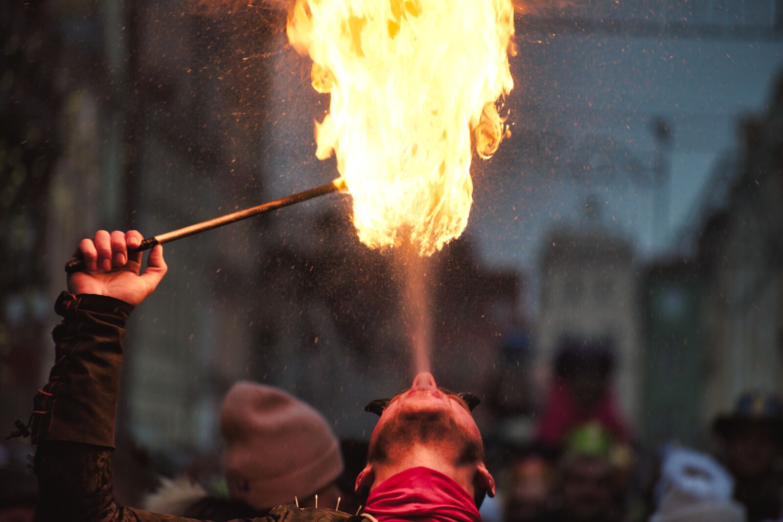 Nikon D5600 sample photo. Fireshow, fire, the festival photography