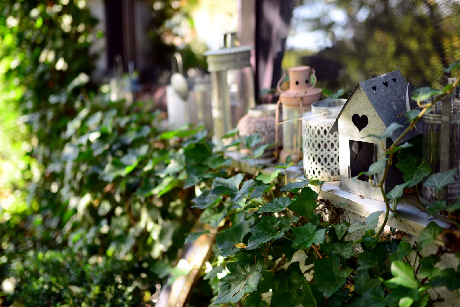 Nikon D610 sample photo. Garden, garden decoration, window photography