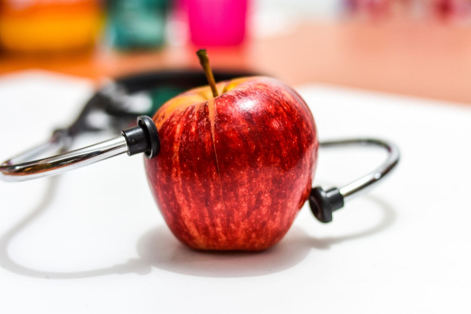 Nikon D3400 sample photo. Apple, health photography