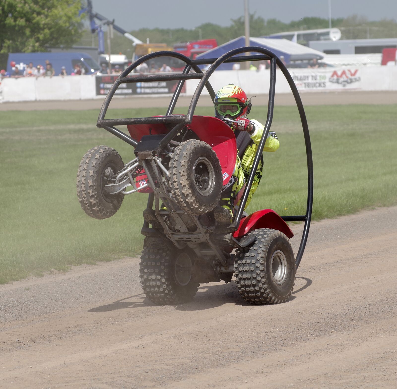 Pentax K-S1 sample photo. Quad bike, stunt, wheelie photography