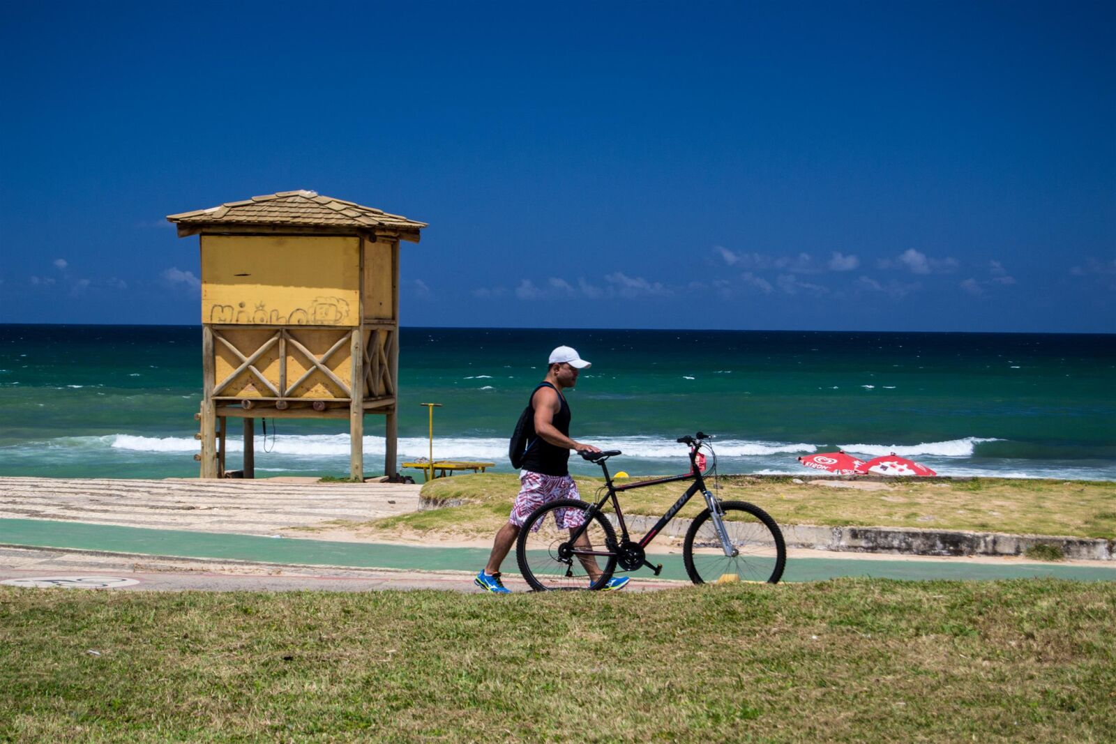 Nikon D3100 sample photo. Beach, blue, blue, sky photography