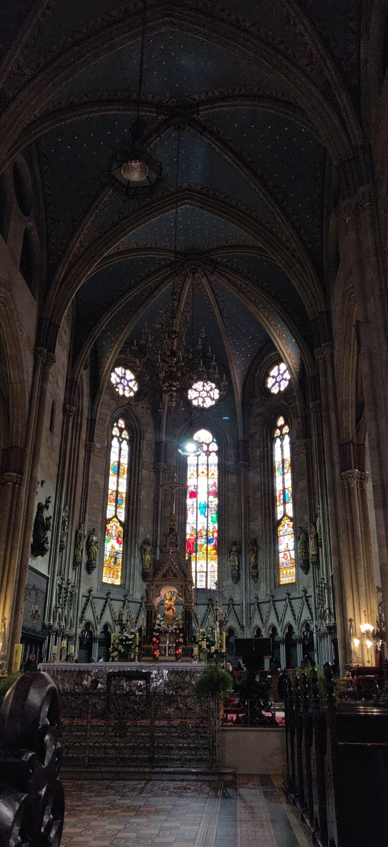 OnePlus A6010 sample photo. Zagreb, cathedral, stained glass photography