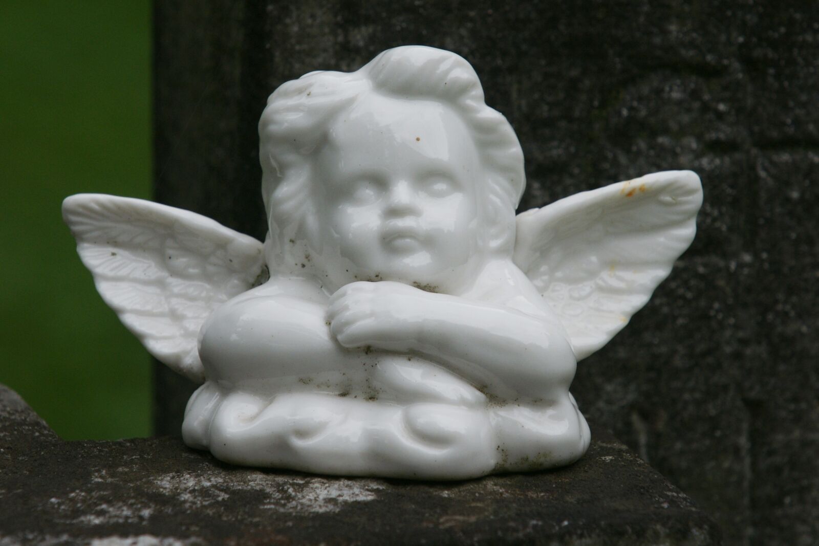 Sony Alpha DSLR-A700 sample photo. Angel, angel figure, cemetery photography