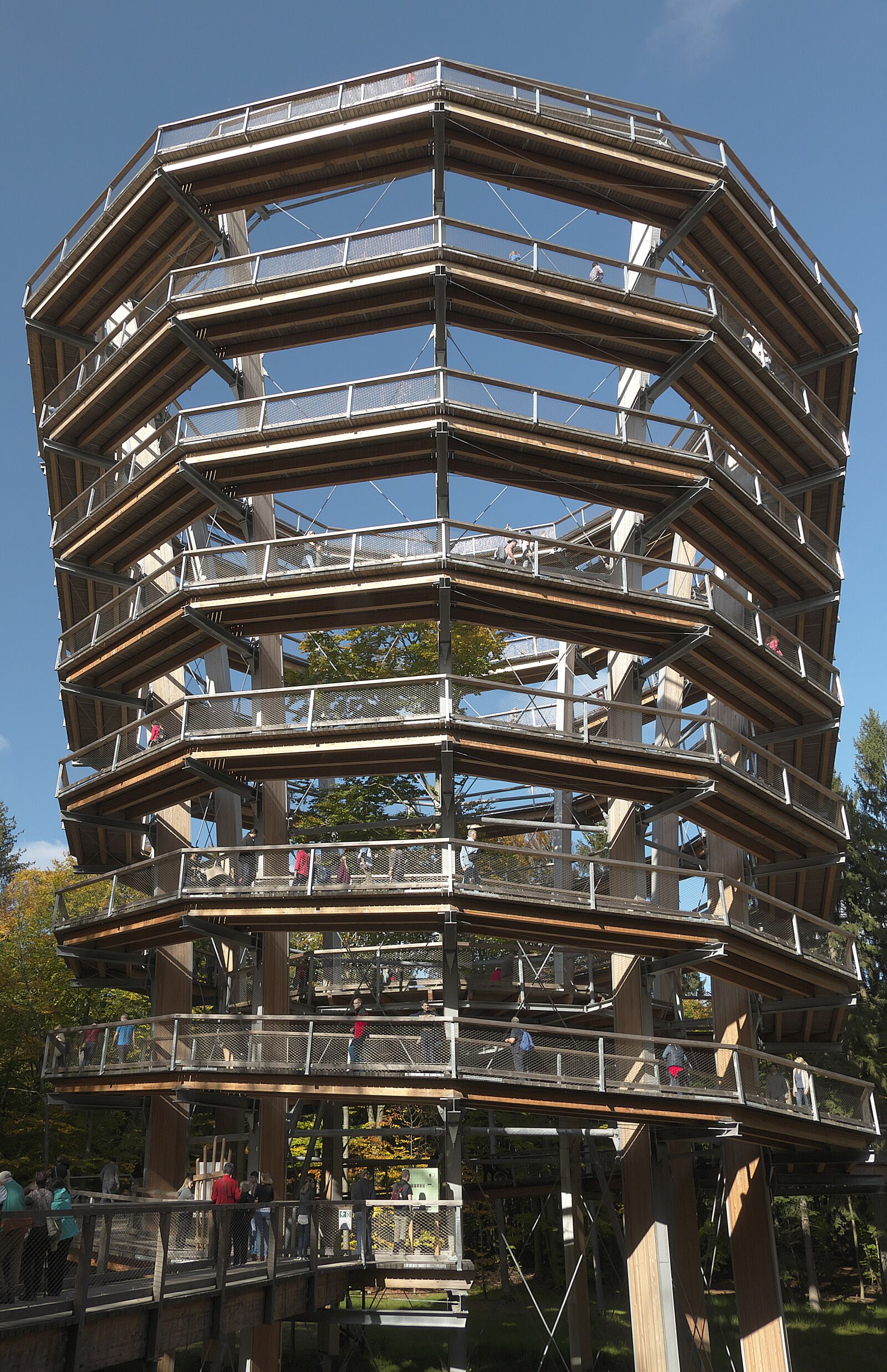 Panasonic Lumix DMC-FZ1000 sample photo. Observation tower, spiral, treetop photography