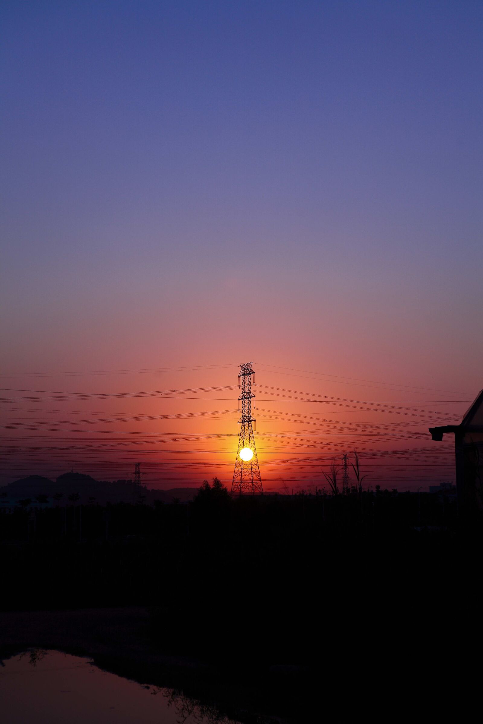 Canon EOS 5D Mark II sample photo. Power, sunset, twilight photography