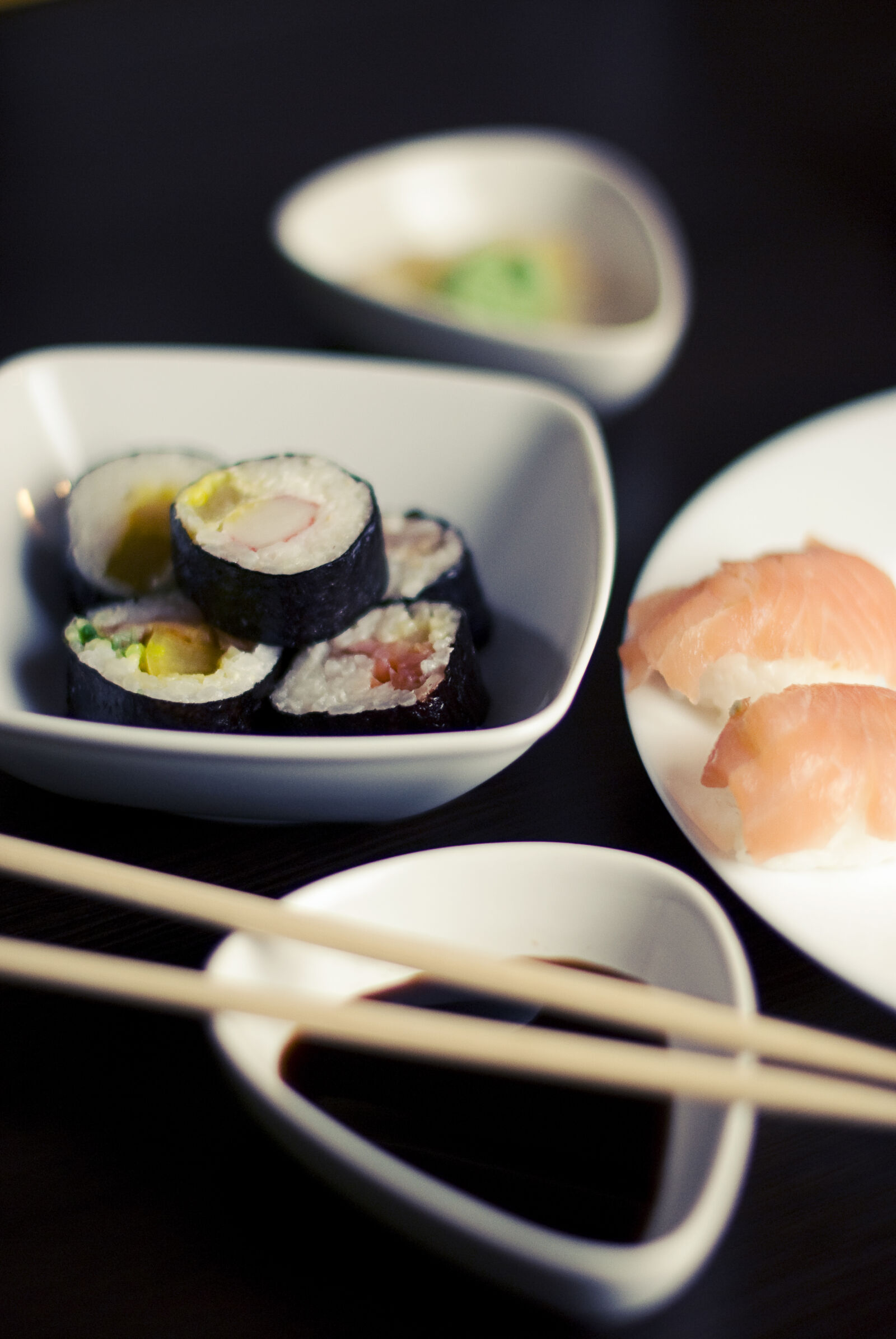 Nikon D60 sample photo. Sushi photography