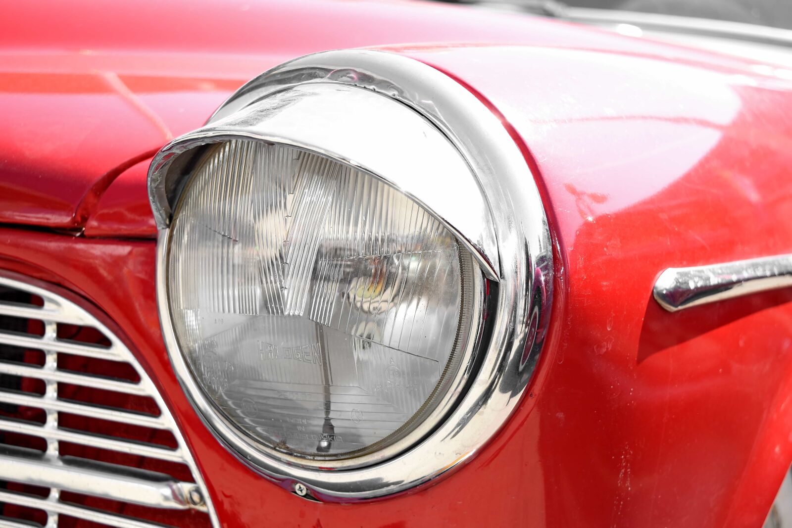 Nikon D5500 sample photo. Headlight, metallic, vintage, automobile photography