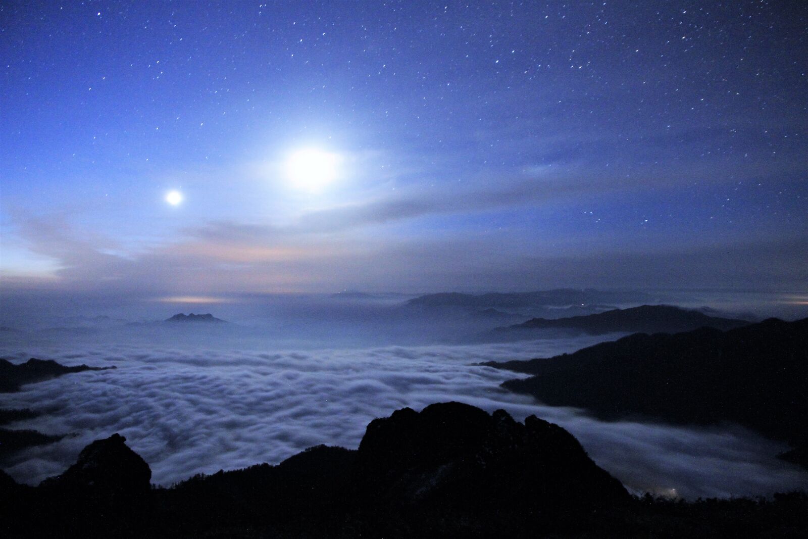 Canon EOS 7D sample photo. Starry sky, clouds, four photography