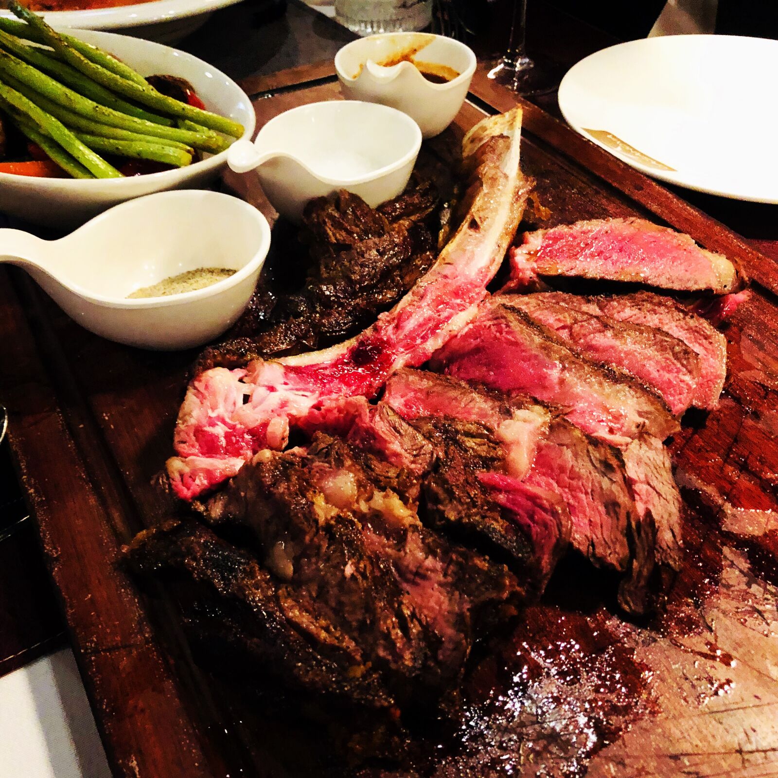 iPhone 8 back camera 3.99mm f/1.8 sample photo. Rib steak, steak, beef photography