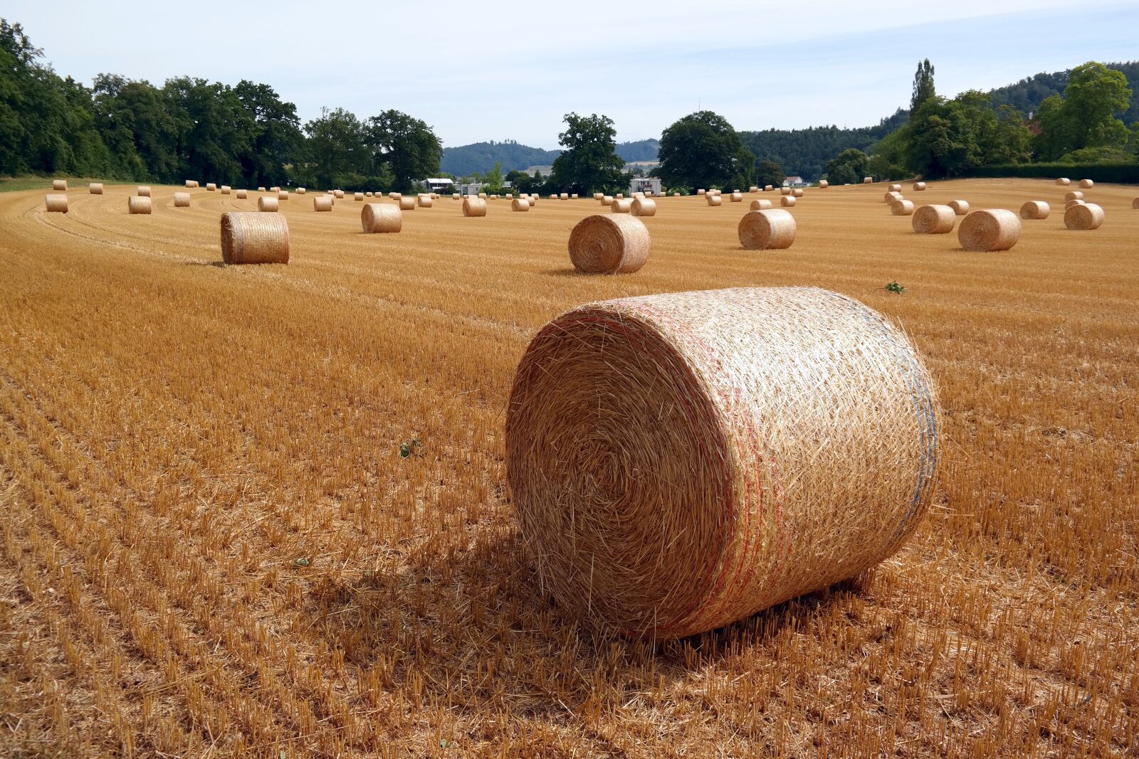 Samsung NX300 sample photo. Straw bales, straw, switzerland photography