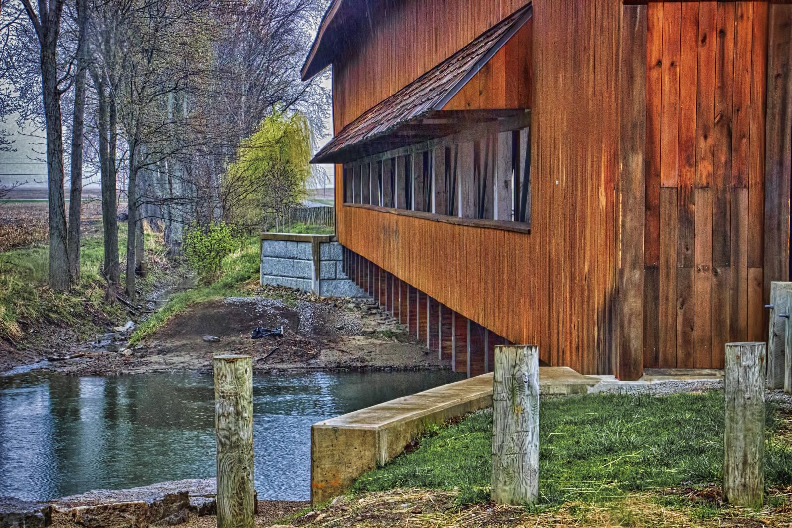 Canon EOS 600D (Rebel EOS T3i / EOS Kiss X5) sample photo. Covered bridge, scenery, trees photography