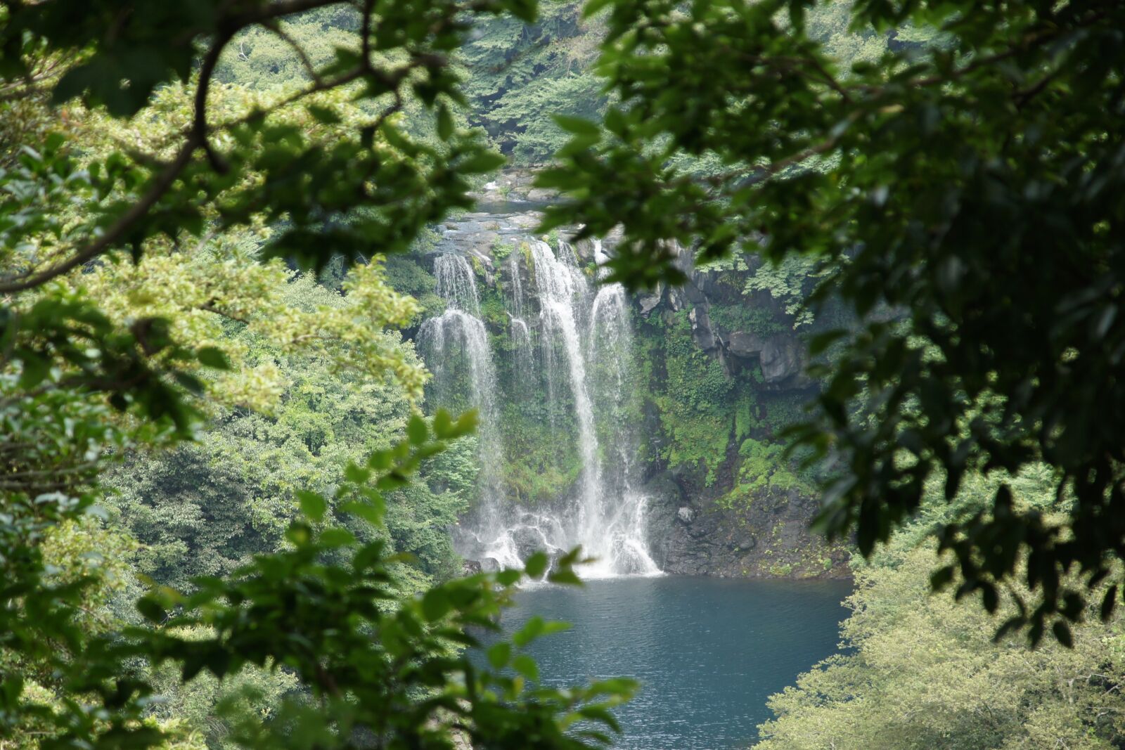 Sony Alpha DSLR-A500 sample photo. Jeju, cheonjeyeon, cheonjeyeon waterfall photography