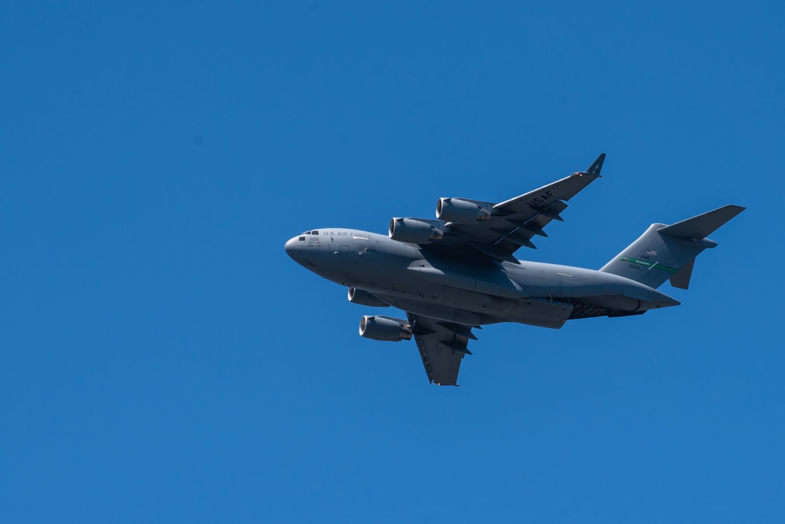 Nikon D750 sample photo. C-17, airfare, plane photography