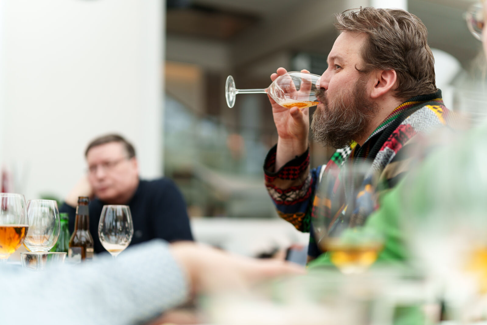 Sony a7R V sample photo. Drinking at the restaurant photography