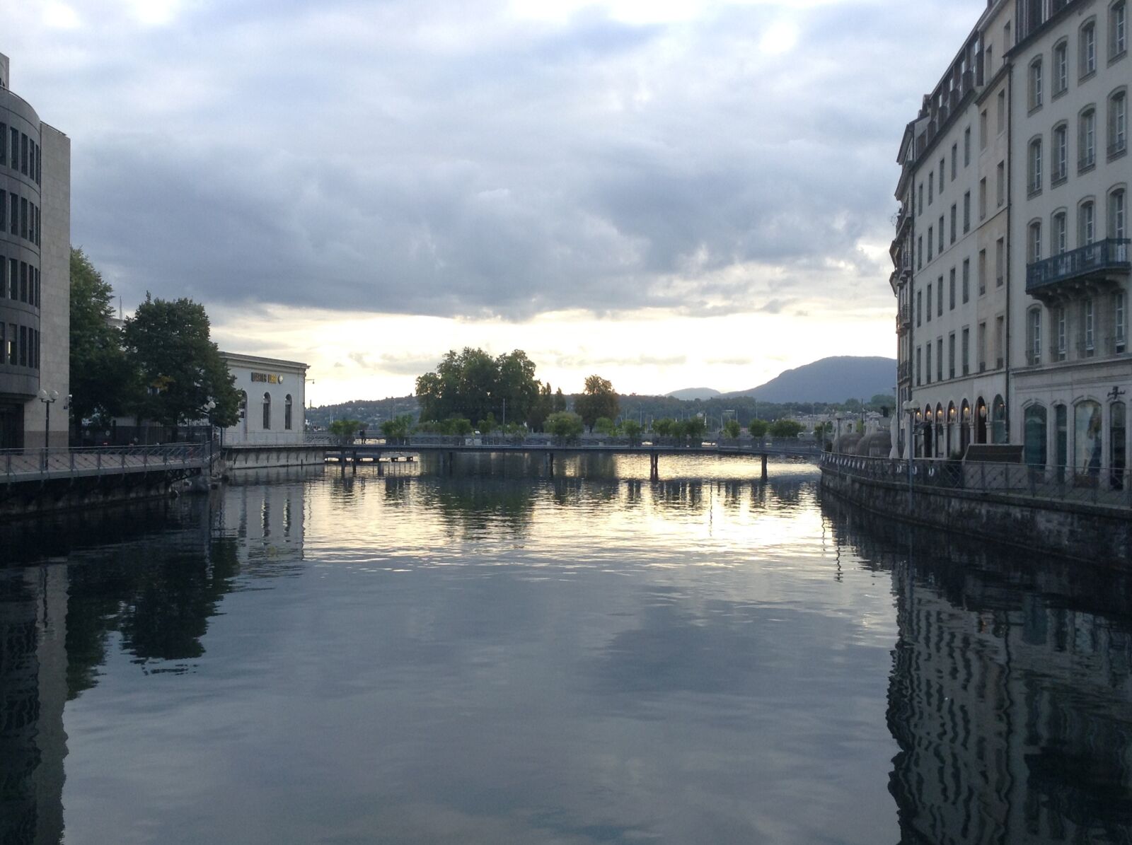 Apple iPod touch sample photo. Geneva, rhône, clouds photography