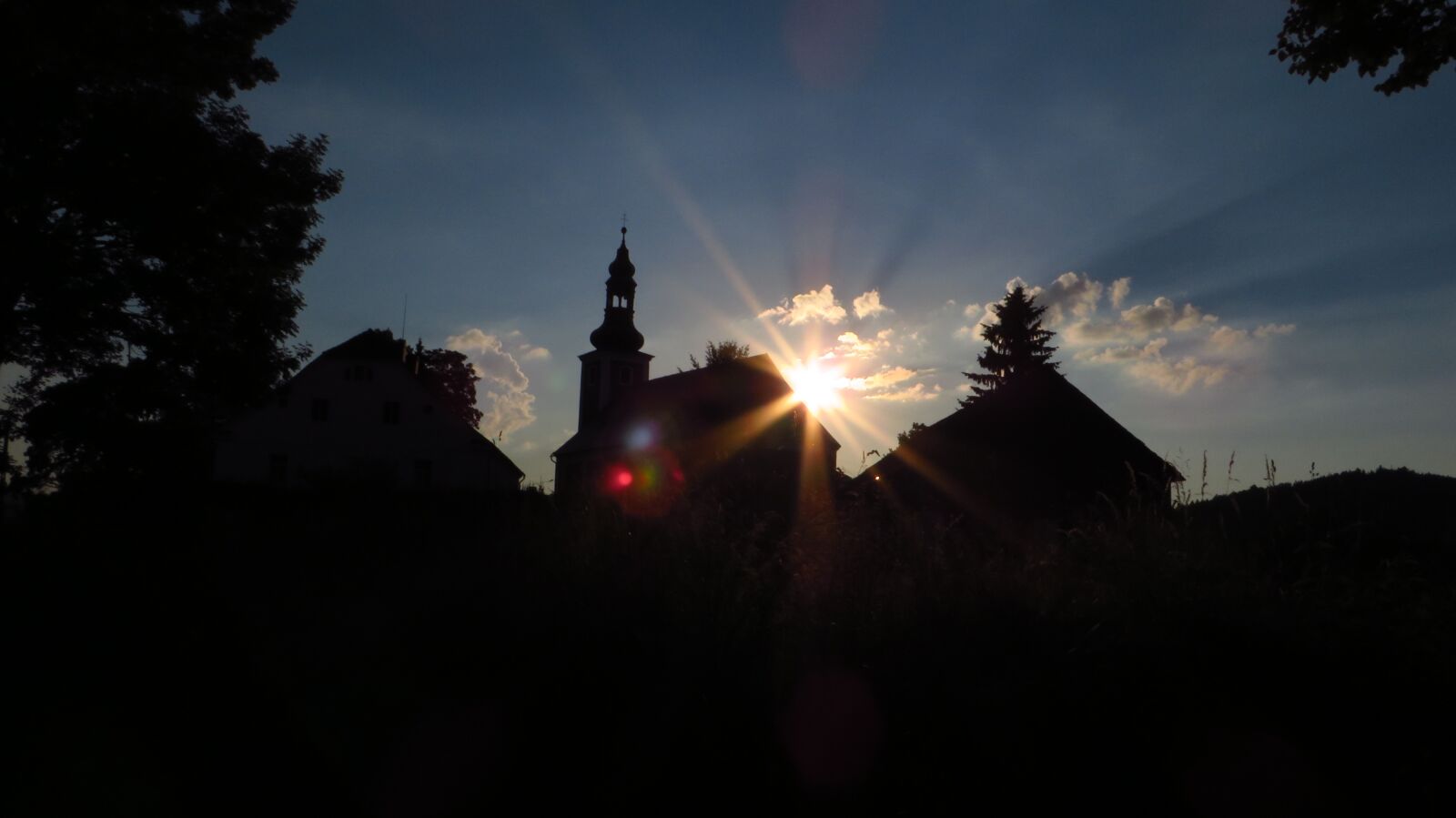 Canon PowerShot SX270 HS sample photo. Church, light, sunset photography