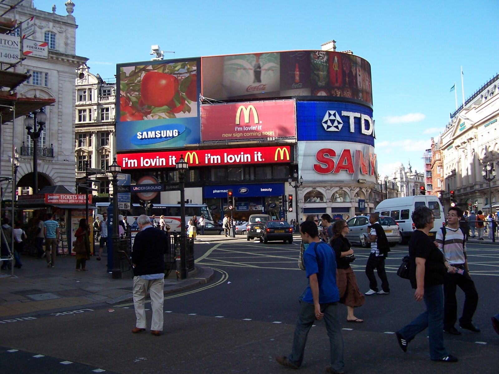 Kodak DX6490 ZOOM DIGITAL CAMERA sample photo. Billboards, street, corner photography