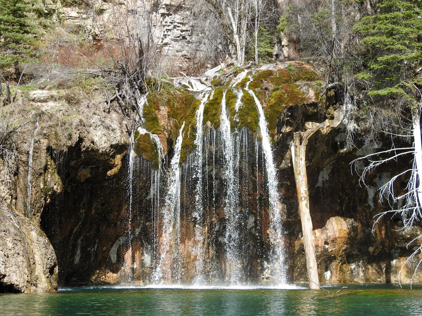 Nikon Coolpix P900 sample photo. Hanging lake, waterfall, nature photography