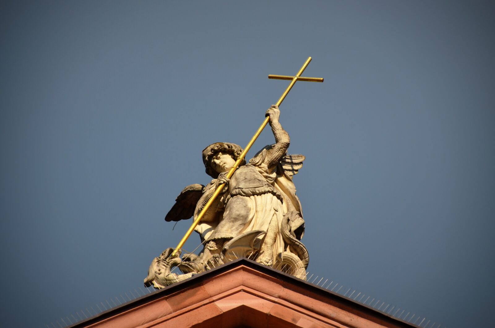 Nikon D5100 sample photo. Angel, dragon, cross photography