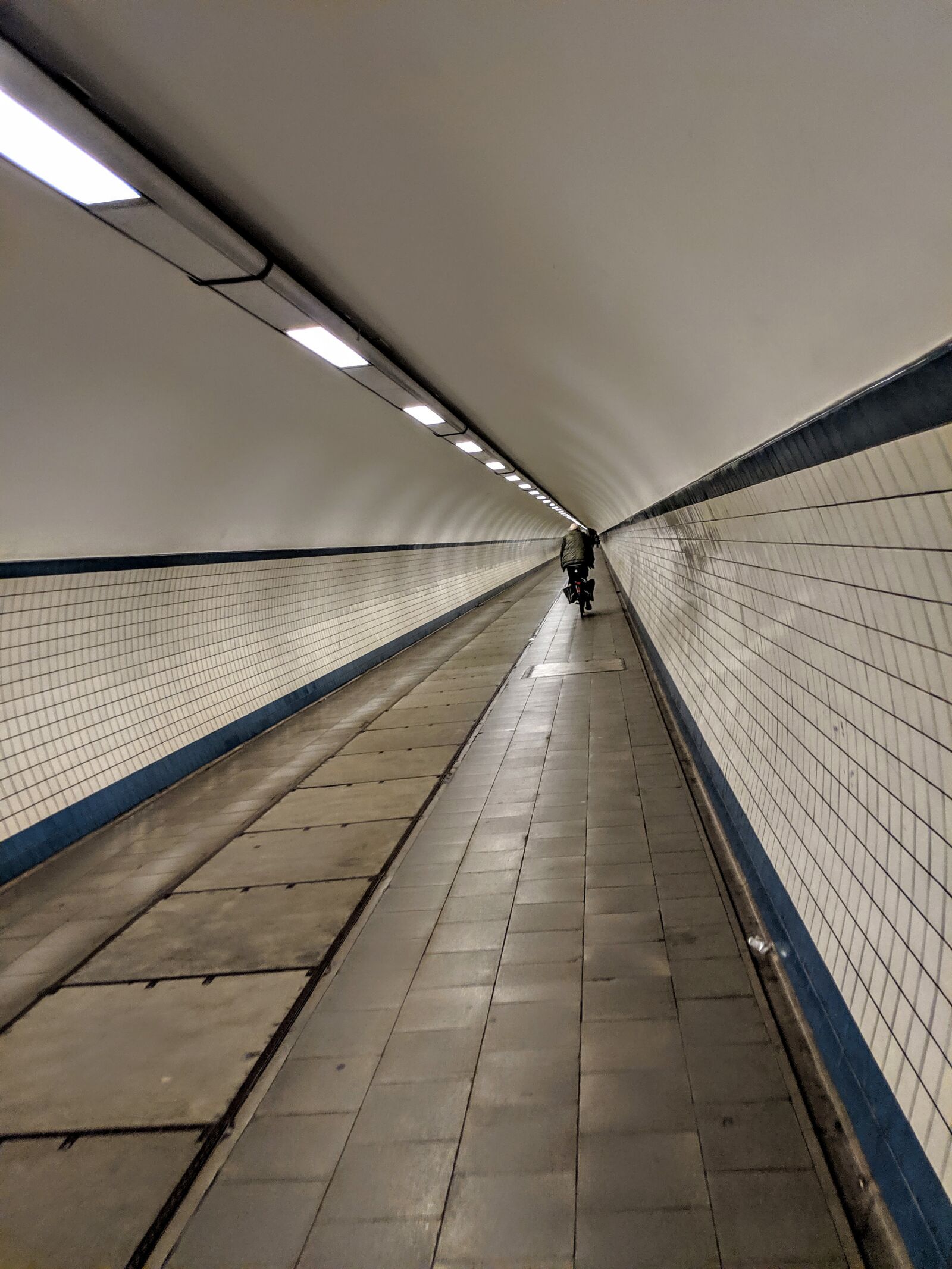 Google Pixel 2 sample photo. Underground, tunnel, man photography