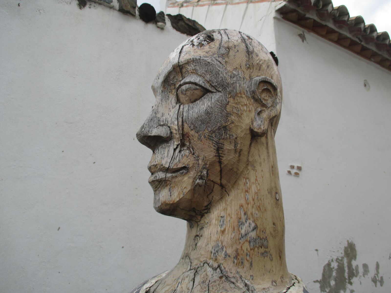 Canon PowerShot ELPH 115 IS (IXUS 132 / IXY 90F) sample photo. Face, sculpture, wood face photography
